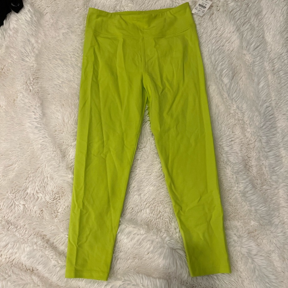 J crew legging capris. Fun neon green color!